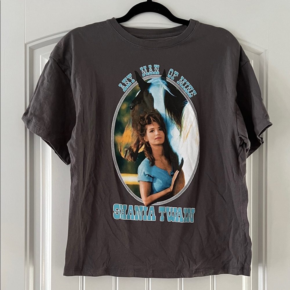 Shania Twain Graphic Tee - Charcoal